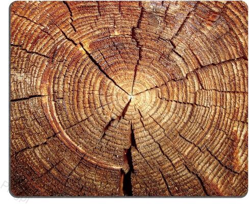 Gaming Mouse Pad Custom Design, Wood Grain Pattern Non-slip Thick Rubber Large Mousepad 9.5 X 7.9 Inch (240mmX200mmX3mm) in Kuwait