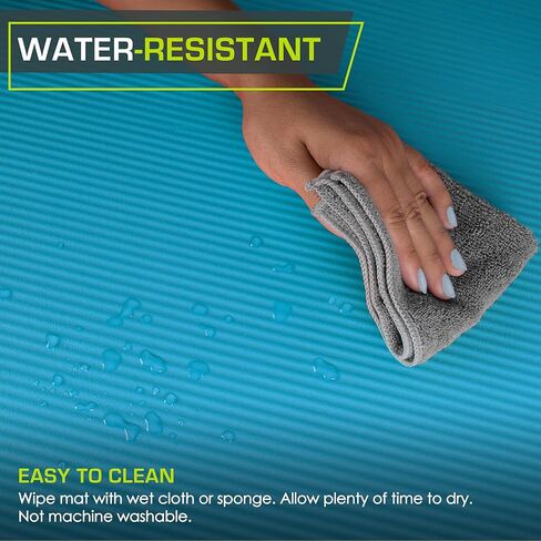 بساط تمارين اليوجا البيلاتيس السميك للغاية من بروسورس فيت، بساط تمرين مبطن للمنزل، بساط يوجا غير قابل للشرب للرجال والنساء in Kuwait