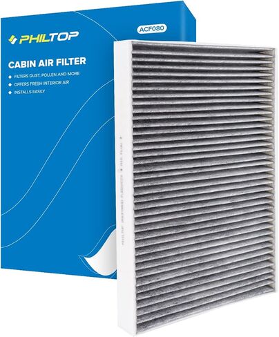 فلتر هواء كابينة PHILTOP، بديل لـ CF11664، سانتا في 2010-2011، سورينتو 2011-2015، فلتر كابينة ممتاز ACF078 مع تدفق هواء الكربون النظيف المنشط، تصفية حبوب لقاح الغبار in Saudi Arabia
