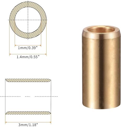 محامل الأكمام PENCK 10 مم تتحمل × 14 مم OD × 30 مم طول جلبة التشحيم الذاتي من النحاس المصبوب in Kuwait
