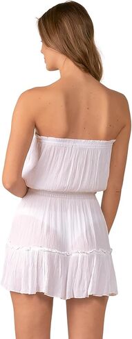 ELAN Strapless Ruffle Dress Cover-Up in Kuwait