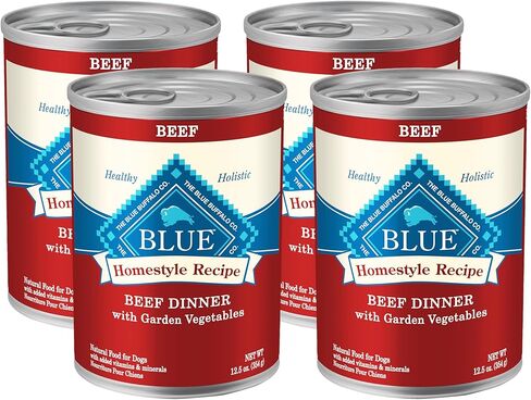 Blue Buffalo Homestyle Recipe Natural Adult Wet Dog Food, Beef 12.5 Oz in Kuwait
