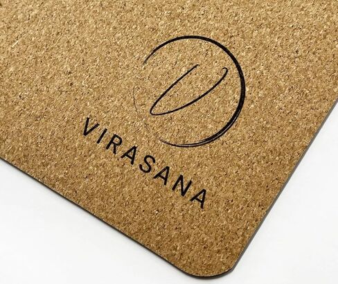 Eco-Friendly, Non-Toxic Cork Yoga Mat. Sweat Resistant, Non-Slip Flat Mat. Ideal for Hot Yoga, Bikram, Vinyasa, Power, Pilates, HIIT Workouts. (72" x 26" x 4mm) in Saudi Arabia