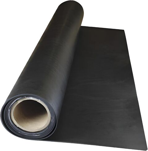 Rubber Sheet, EPDM, Rubber Width 24 in, Rubber Length 12 in, Rubber Thickness 1/32 in, 60A, Plain Backing in Saudi Arabia
