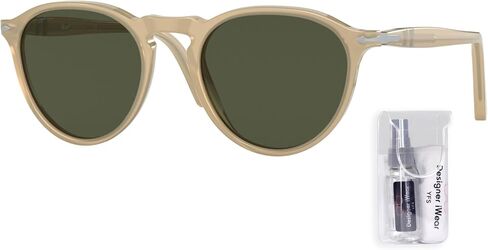 Persol PO3286S 24/57 53MM Havana/Polar Brown Polarized Sunglasses for Men for Women + BUNDLE With Designer iWear Complimentary Eyewear Kit in Saudi Arabia