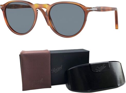 Persol PO3286S 24/57 53MM Havana/Polar Brown Polarized Sunglasses for Men for Women + BUNDLE With Designer iWear Complimentary Eyewear Kit in Saudi Arabia