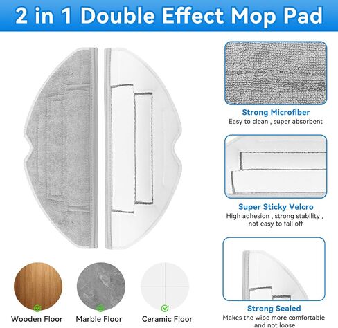26Pack S8 Accessories Kit Replacement Part Compatible with Roborock S8 Pro Ultra Robot Vacuum Cleaner with 2 Roller Brushes,4 Filter,6 Mop Pad,6 Side Brushes,1 Clean Brush,4 Dust Bag,3 Maintenance Kit in Saudi Arabia