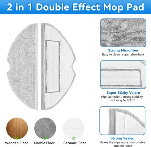26Pack S8 Accessories Kit Replacement Part Compatible with Roborock S8 Pro Ultra Robot Vacuum Cleaner with 2 Roller Brushes,4 Filter,6 Mop Pad,6 Side Brushes,1 Clean Brush,4 Dust Bag,3 Maintenance Kit in Saudi Arabia
