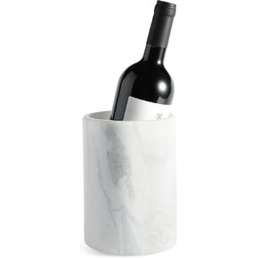Marble Wine Bottle Chiller - Portable Tabletop Champagne Bucket Cooler for Cocktail Party Dinner Oblique