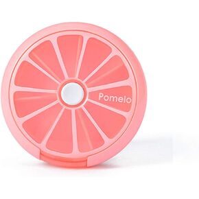 Pill Cases Pill Box Weekly 3 Times 7 Compartments Large Medicine Pill Organizer (Orange 1PCS)