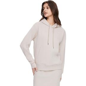 سويت شيرت نسائي كاجوال بقلنسوة من Orolay - بلوفر بغطاء للرأس بأكمام طويلة، بلوفر رياضي ربيعي مع جيب in Kuwait