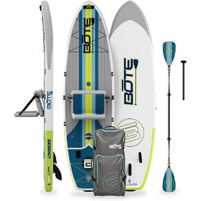 BOTE Low Rider Aero Inflatable Stand Up Paddle Board MAGNEPod Blow Up iSUP Convertible Seat Included Adults Kids Family Friendly Multiple Sizes