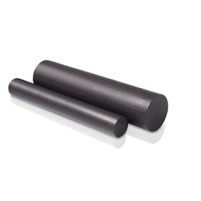 Nylon 6/6 Plastic Round Rod 1.50" Diameter, 48" Length - Black Color