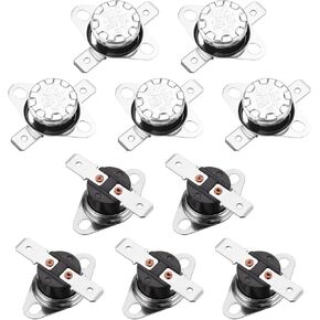 uxcell KSD301 Thermostat 55°C/131°F 10A Normally Closed N.C Adjust Snap Disc Temperature Switch 5pcs in Kuwait
