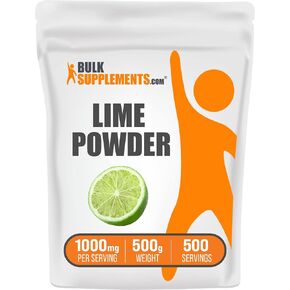 BulkSupplements.com Lime Powder - Dehydrated Lime Powder, Lime Fruit Powder, for Flavoring - Air Dried & Gluten Free, 1000mg per Serving, 100g (3.5 oz) (Pack of 1) in Saudi Arabia