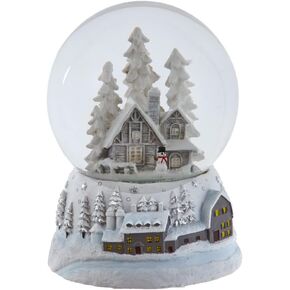 120MM Musical Snowy House Water Globe