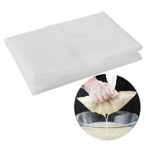 AHANDMAKER Nylon Mesh Fabric for Filter, 300 Mesh Filter White Mesh Filter Woven Net Nylon Fabric Mesh Material Fabric for Paint, Mechanical Industry, Printing, Home Brewing(78.7 x 39.4 Inch)