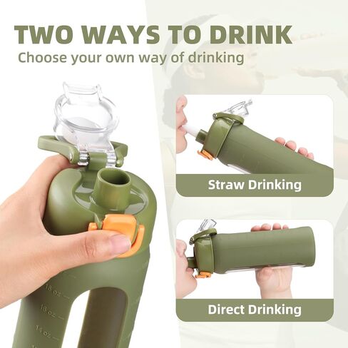 chunmo 20 oz Glass Water Bottle with Straw Reusable Water Bottle with Non-Slip Silicone Sleeve Wide Mouth Leak-Proof for Coffee, Tea and Water,BPA-free, Dishwasher Safe in Saudi Arabia