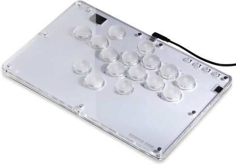 Leverless Controller Arcade Stick CosmoxGaming T12-C: Leverless Arcade Stick with Turbo,Leverless Controller for PC/PS3/PS4/Switch Game,Crystal Low-Profile Switch Arcade Stick Support Hot Swap & SOCD in Saudi Arabia