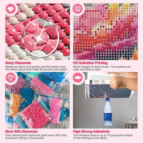 مجموعات الفن الماسي على شكل جمجمة من HEIBAGO للبالغين، مجموعات رسم ماسي كرتونية للمبتدئين البالغين، لوحة ماسية مستديرة كاملة للحفر الليلي، مجموعات طلاء الأحجار الكريمة الفنية لديكور جدار المنزل 12 × 12 بوصة in Kuwait