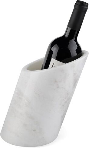 Marble Wine Bottle Chiller - Portable Tabletop Champagne Bucket Cooler for Cocktail Party Dinner Oblique in Saudi Arabia