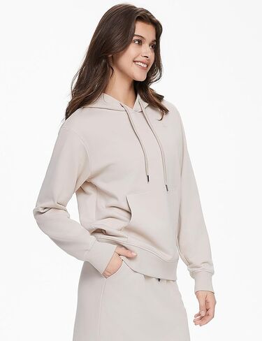 سويت شيرت نسائي كاجوال بقلنسوة من Orolay - بلوفر بغطاء للرأس بأكمام طويلة، بلوفر رياضي ربيعي مع جيب in Kuwait