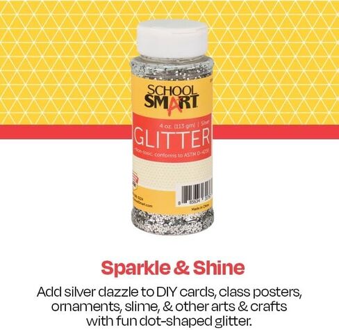 School Smart Craft Glitter, 4 Ounce Jar, Blue in Saudi Arabia
