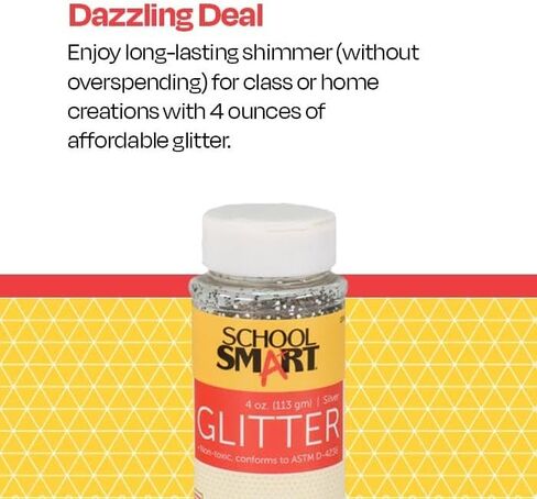 School Smart Craft Glitter, 4 Ounce Jar, Blue in Saudi Arabia