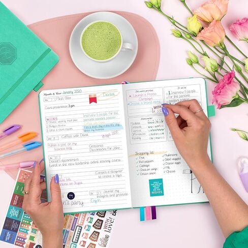 GoGirl Planner and Organizer for Women – Compact Size Weekly Planner, Goals Journal & Agenda to Improve Time Management, Productivity & Live Happier. Undated – Start Anytime, Lasts 1 Year – Rose Gold in Saudi Arabia