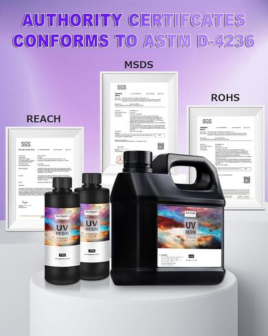 UV Resin 1000g UV Epoxy Resin Crystal Clear Ultraviolet Curing Epoxy Resin Kit for DIY Jewelry Making, Craft Decoration - Hard UV Glue Solar Cure Sunlight Activated Resin for Beginner in Saudi Arabia