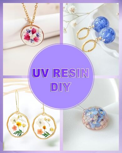 UV Resin 1000g UV Epoxy Resin Crystal Clear Ultraviolet Curing Epoxy Resin Kit for DIY Jewelry Making, Craft Decoration - Hard UV Glue Solar Cure Sunlight Activated Resin for Beginner in Saudi Arabia