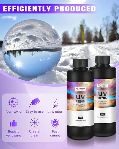 UV Resin 1000g UV Epoxy Resin Crystal Clear Ultraviolet Curing Epoxy Resin Kit for DIY Jewelry Making, Craft Decoration - Hard UV Glue Solar Cure Sunlight Activated Resin for Beginner in Saudi Arabia