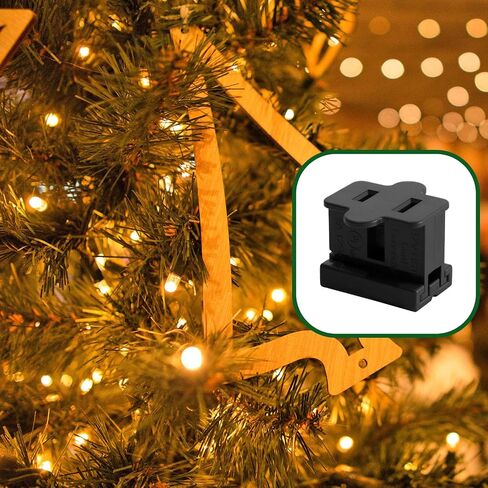 25 Pack SPT-1 Vampire Male Plug Slip Plug Zip Plug Gilbert Plug Male Plug for Christmas Lights Sets (SPT-1 Black Male) in Saudi Arabia