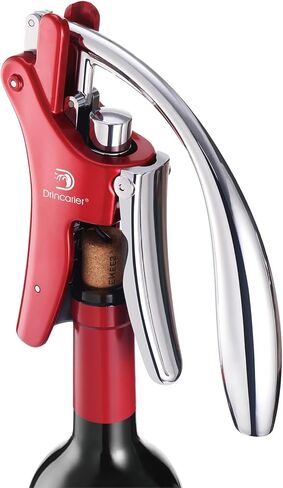 Vertical Lever Corkscrew with Non-Stick Worm, Compact Rabbit Wine Opener Wine Bottle Opener with built-in Foil Cutter in Saudi Arabia