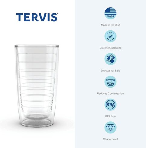 Tervis Made in USA Double Walled University of Texas Longhorns Insulated Tumbler Cup Keeps Drinks Cold & Hot, 24oz, Arctic in Saudi Arabia