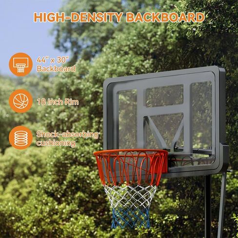 Basketball Hoop Outdoor 7.8-10ft Adjustable Height, Swimming Pool Portable Basketball Hoop & Goals for Teenagers, Youth, and Adults in Saudi Arabia