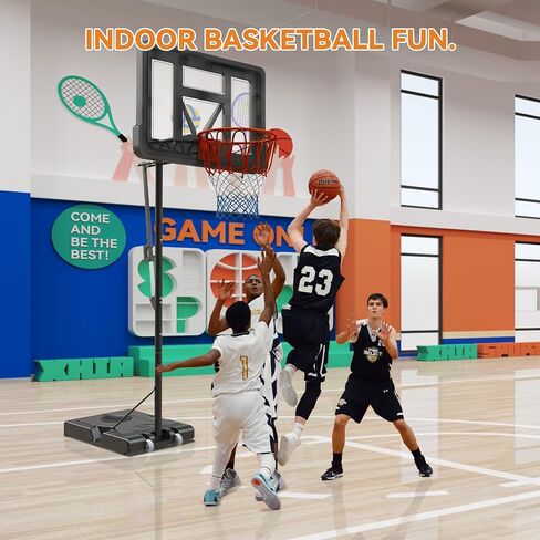 Basketball Hoop Outdoor 7.8-10ft Adjustable Height, Swimming Pool Portable Basketball Hoop & Goals for Teenagers, Youth, and Adults in Saudi Arabia