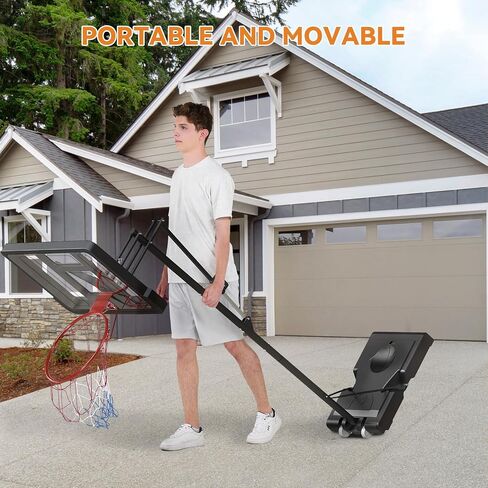 Basketball Hoop Outdoor 7.8-10ft Adjustable Height, Swimming Pool Portable Basketball Hoop & Goals for Teenagers, Youth, and Adults in Saudi Arabia