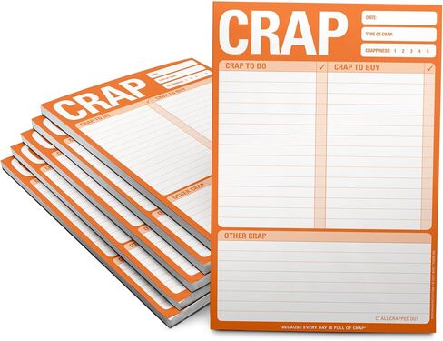 Knock Knock Crap Pad, To Do List Note Pad, 6 x 9-inches in Saudi Arabia