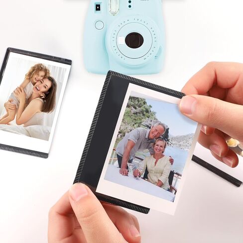 إطار صور مغناطيسي من Mingting، إطارات صور مغناطيسية مقاس 2.36 × 3.54 لجهاز Fujifilm Instax Mini، مغناطيس صور للثلاجة، أسود، 24 حزمة in Kuwait