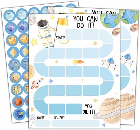 20 Unicorn Reward Chart with 432 Round Stickers, Incentive Behavior Chart for Kids at Home Classroom, Kids Routine Daily Chore Sticker Chart-B21 in Kuwait