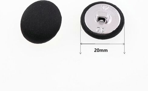 30PCS Satin Fabric Cloth Covered Buttons with Shank, Round Buttons for DIY Craft Sewing Wedding Dress Shirts (Beige, 12.5mm) YIGUANXIN in Saudi Arabia