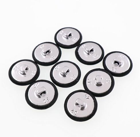 30PCS Satin Fabric Cloth Covered Buttons with Shank, Round Buttons for DIY Craft Sewing Wedding Dress Shirts (Beige, 12.5mm) YIGUANXIN in Saudi Arabia