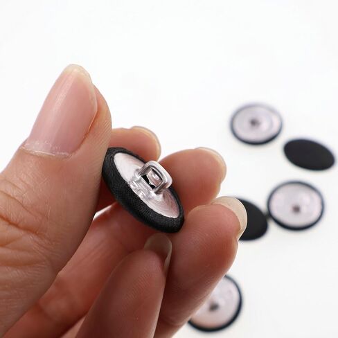 30PCS Satin Fabric Cloth Covered Buttons with Shank, Round Buttons for DIY Craft Sewing Wedding Dress Shirts (Beige, 12.5mm) YIGUANXIN in Saudi Arabia