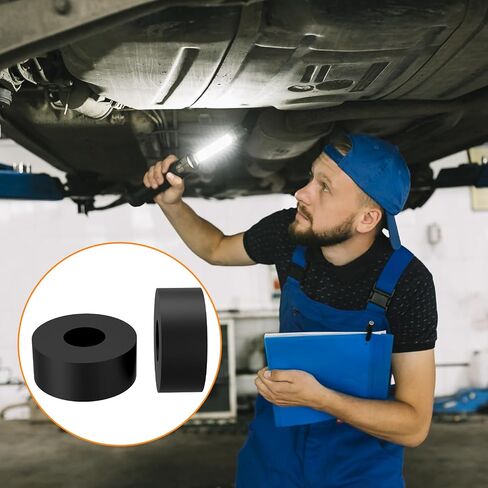 8Pcs Multi-Purpose Rubber Spacers, 1 Inch OD x 3/8 Inch ID x 1/2 Inch Thickness Anti Vibration Round Solid Rubber Bushing Washers Isolation Pads for Car Accessories, Motor, Home, Screws, Bolts in Saudi Arabia