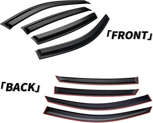 Window Visor Compatible with Nissan Rogue 2021 2022 2023 S, SV, SL,4PCS Rain Guard Sun Shield Shade and Sun Window Deflectors in Saudi Arabia
