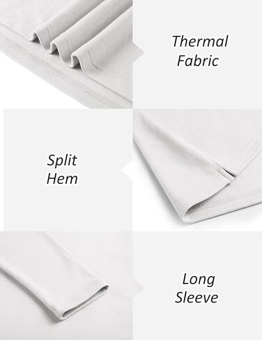 قمصان COOFANDY رجالي ذات ياقة مدورة وأكمام طويلة أساسية حرارية ورقبة سلحفاة قميص داخلي خفيف الوزن بلوفر وسترات علوية in Kuwait