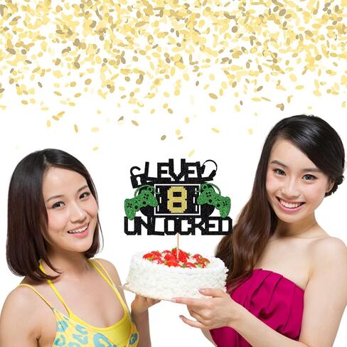 Level 10 Unlock Cake Toppers Video Game Cake Toppers Game Console Controllers Gaming Headsets Birthday Cake Toppers (10), Multicolor in Kuwait