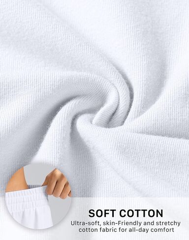 سروال كابري نسائي من القطن من SANTINY ناعم ومطاط برباط للسفر كاجوال للنساء مع 6 جيوب in Kuwait