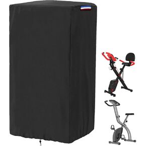Exercise Bike Cover compatible with pooboo Stationary Bikes,Foldable Stationary Bike Cover compatible with ATIVAFIT(Cover Only),28"L x 16"W x 46"H,(Black)